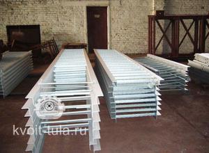 Лестницы, площадки и опорные металлоконструкции. ТУ 34-00108364-001-93; ОКП 52 6240.